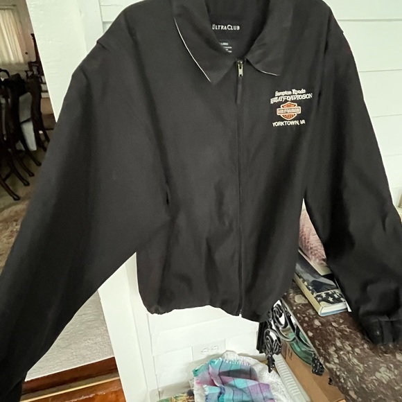 Harley Davidson Motorcycles Full Zip Windbreaker Nylon Lined Jacket Adult Large - Picture 12 of 16